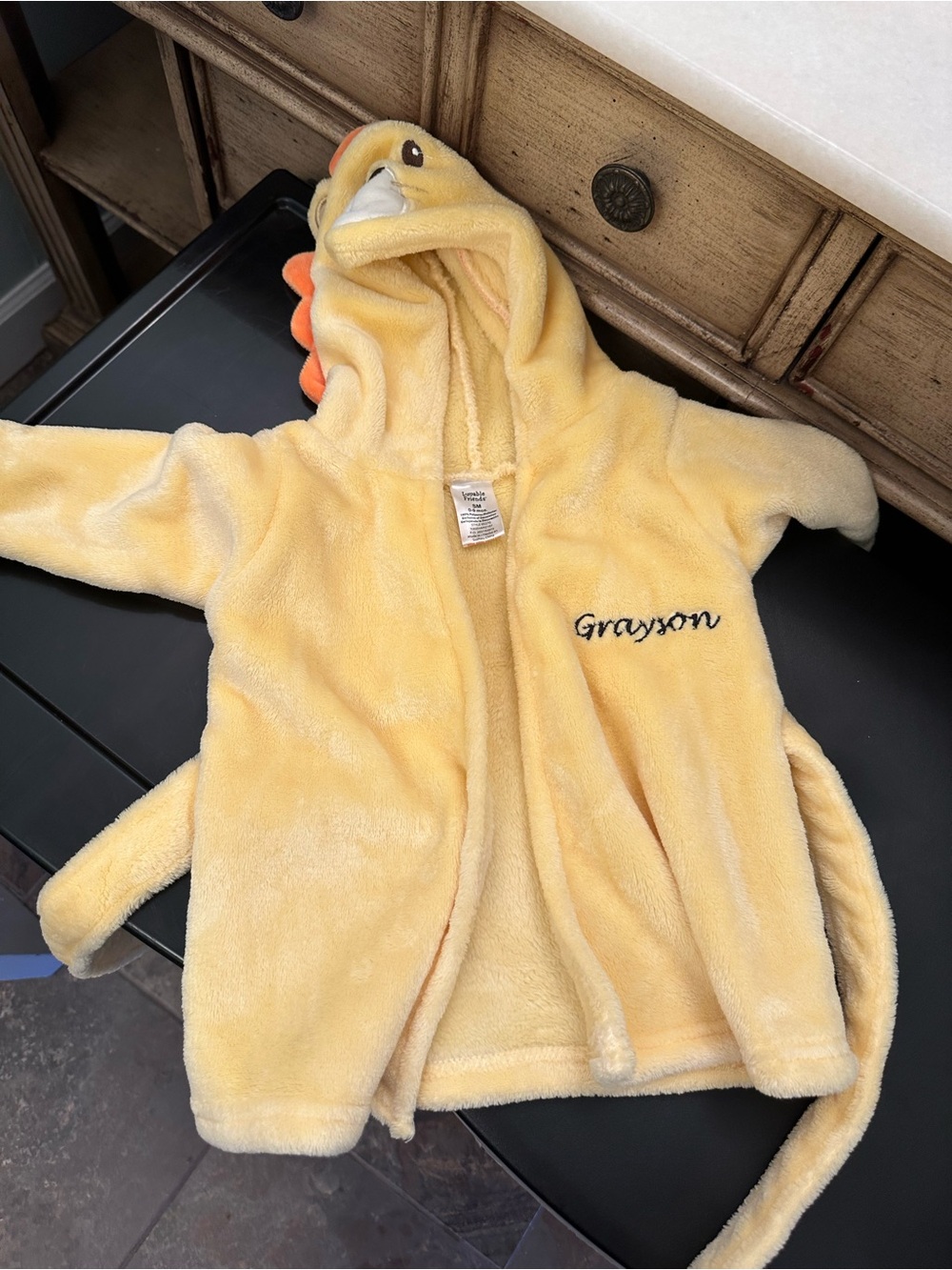 Grayson monogram bath robe